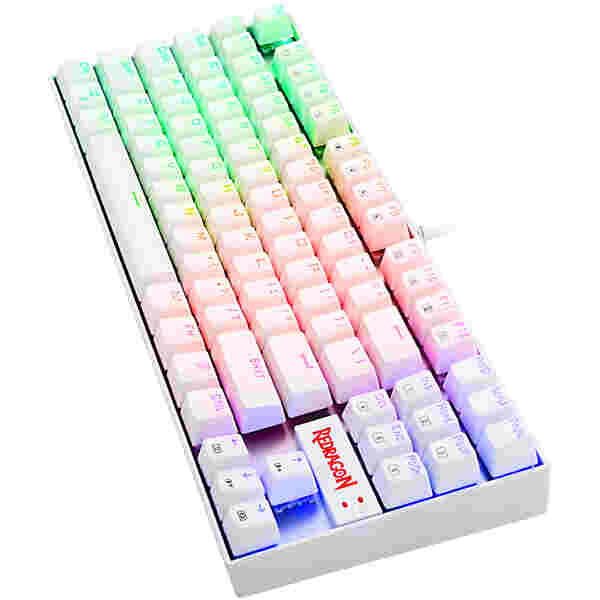 REDRAGON K552 KUMARA RGB GAMING MEHANSKA ŽIČNA TIPKOVNICA BELA - RDEČA STIKALA - Image 2