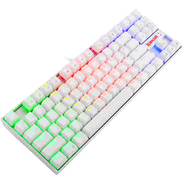 REDRAGON K552 KUMARA RGB GAMING MEHANSKA ŽIČNA TIPKOVNICA BELA - RDEČA STIKALA - Image 3