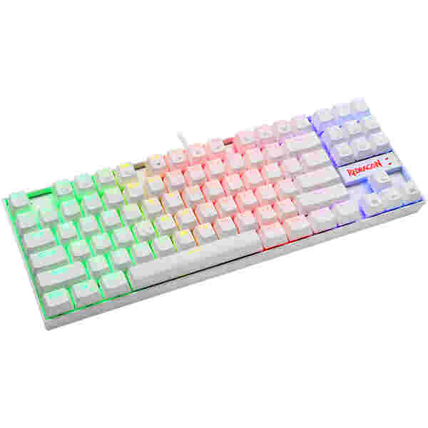 REDRAGON K552 KUMARA RGB GAMING MEHANSKA ŽIČNA TIPKOVNICA BELA - RDEČA STIKALA - Image 4