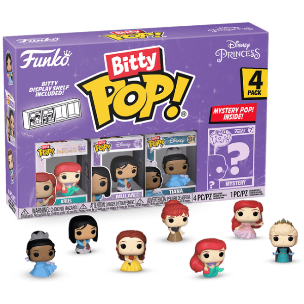 FUNKO BITTY POP: DISNEY - ARIEL 4PK