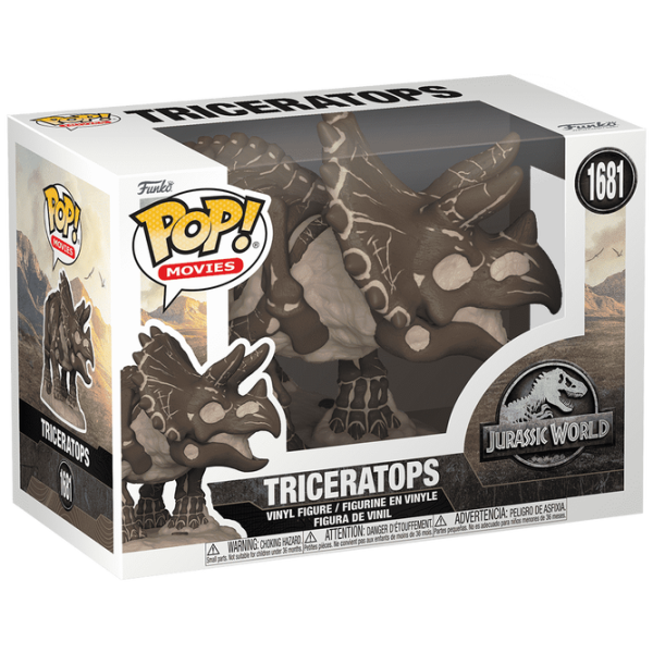 FUNKO POP MOVIES: JURASSIC PARK FOSSIL - TRICERATOPS - Image 2