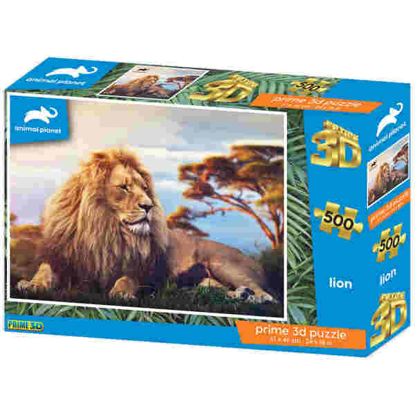 Sestavljanka 3D - Lev 500 kos 61x46cm Animal planet