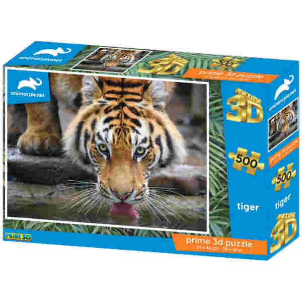 Sestavljanka 3D - Tiger 500 kos 61x46cm Animal planet