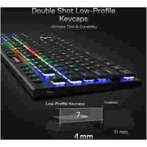 REDRAGON HORUS TKL PRO K621RGB-PRO WIRED & 2.4G & BT RED SWITCH TIPKOVNICA - Image 3
