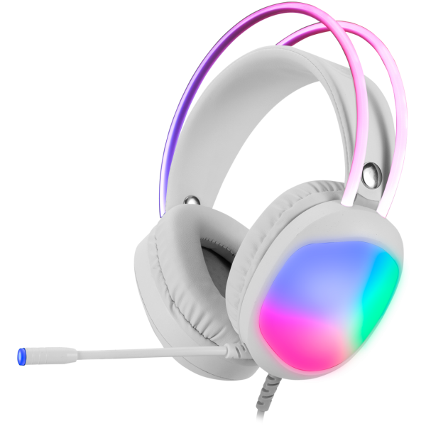 MARVO HG8959 LUMI 40 žične slušalke bele barve