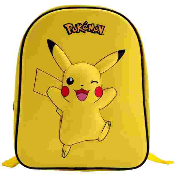 POKEMON - PIKACHU - JUNIOR nahrbtnik EVA 3D 32 cm - rumene barve