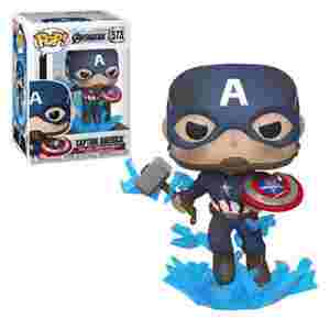 Figura FUNKO POP MARVEL: ENDGAME -CAPT A W/BROKEN SHIELD & MJOLNIR