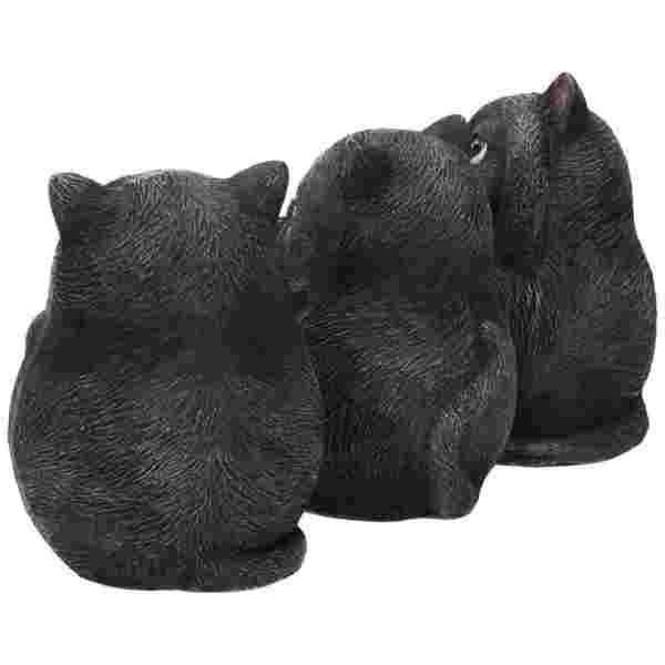 NEMESIS NOW THREE WISE FAT CATS 8.5CM FIGURICE - Image 3