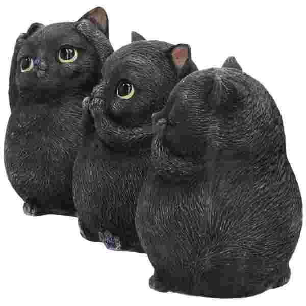 NEMESIS NOW THREE WISE FAT CATS 8.5CM FIGURICE - Image 4