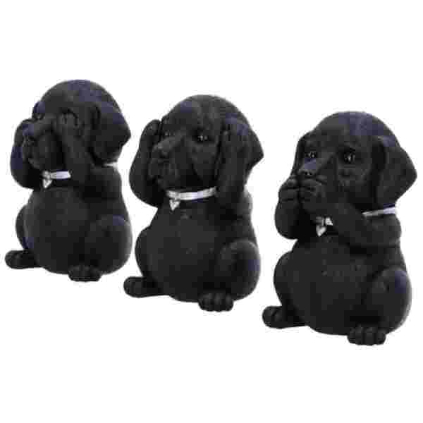 NEMESIS NOW THREE WISE LABRADORS 8.5CM KIPCI - Image 2