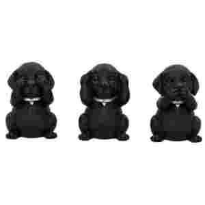 NEMESIS NOW THREE WISE LABRADORS 8.5CM KIPCI