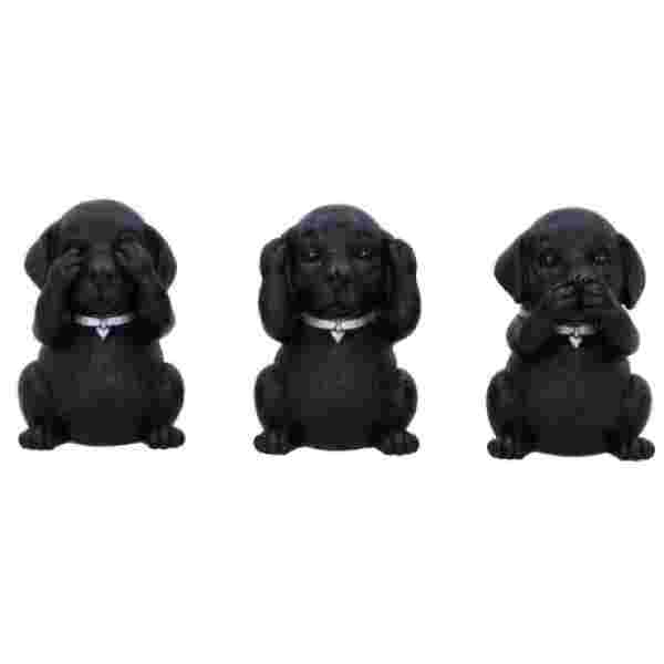 NEMESIS NOW THREE WISE LABRADORS 8.5CM KIPCI