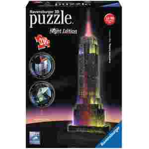 Sestavljanka 3D Empire State Building ponoči 216d