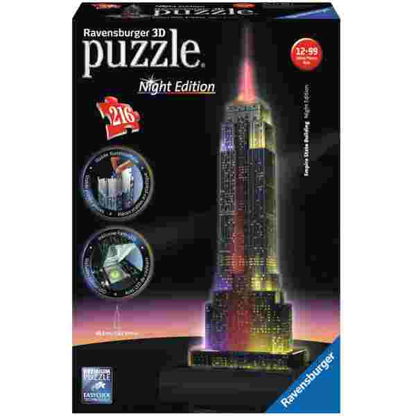 Sestavljanka 3D Empire State Building ponoči 216d