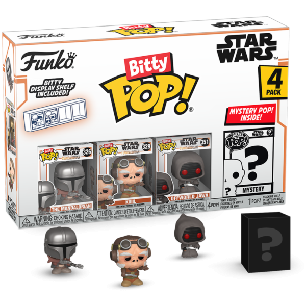 FUNKO BITTY POP: MANDALORIAN 4PK - MANDALORIAN