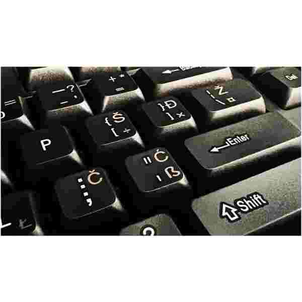 MARVO OFFICE WS005 HR WH brezžični komplet tipkovnice in miške črne barve - SLO/HR LAYOUT - Image 2