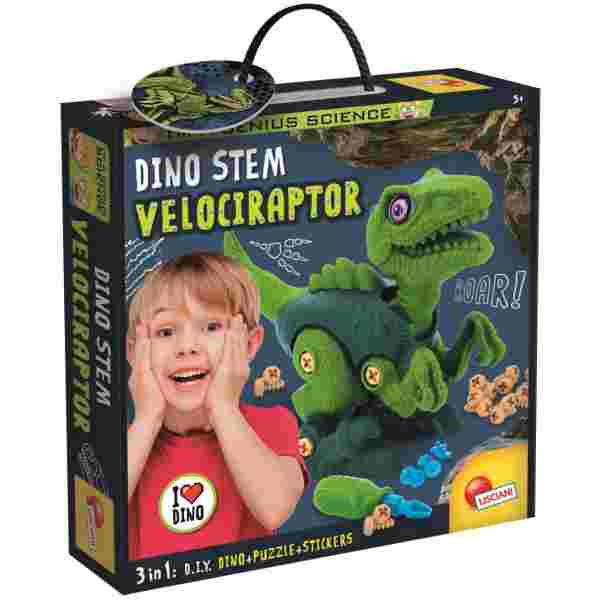Lisciani I'm a Genius sestavi dinozavra Velociraptor