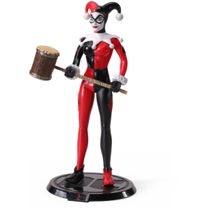 NOBLE COLLECTION DC - SS - HARLEY QUINN JESTER BENDYFIG
