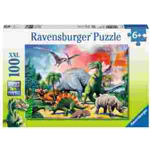 Sestavljanka Med dinozavri 100d
