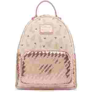 LOUNGEFLY DISNEY ULTIMATE PRINCESS AOP SEQUIN MINI NAHRBTNIK