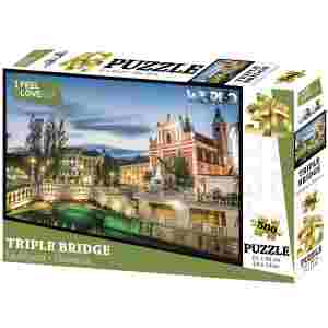 Sestavljanka 3D - Ljubljana 500 kos 61x46cm I Feel Slovenia