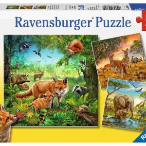 Sestavljanka Živali sveta 3x49d