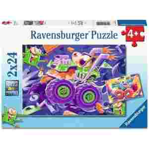 Sestavljanka Monster Trucks 2x24d